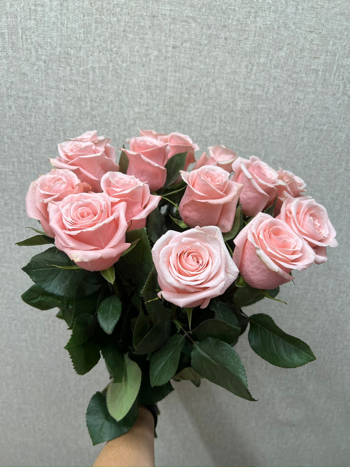 Букет из 15 розовых роз в Зеленогорске Красноярского края Букет из 15 розовых роз Зеленогорск Красноярский край