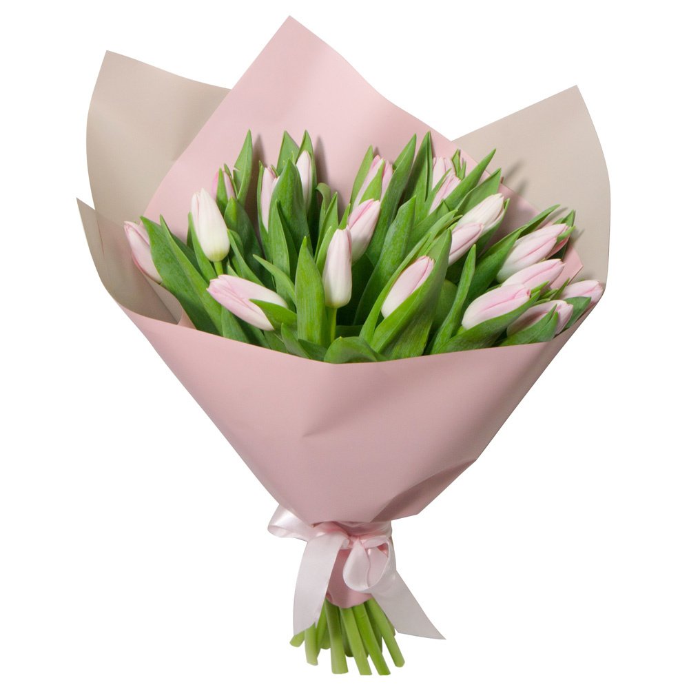 Букет из розовых тюльпанов в Зеленогорске Красноярского края